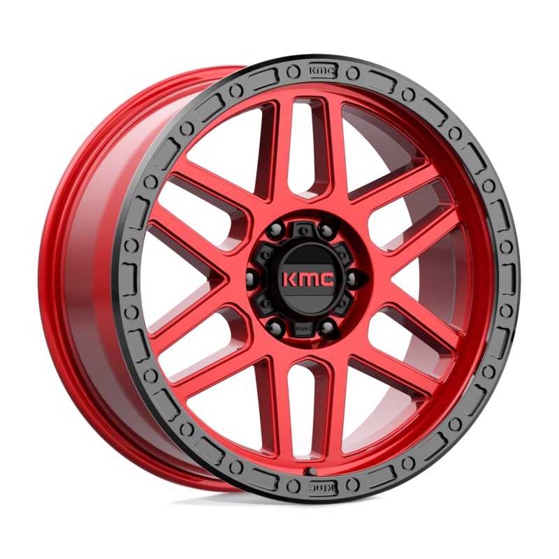 KMC Wheels KM544 Mesa 17″ 6×139.7 Candy Red With Black Lip