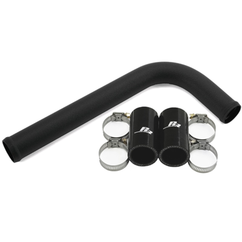 PHR Upper Radiator Pipe, for Non VVT-i, for OEM Supra upper waterneck- Wrinkle black powder coat