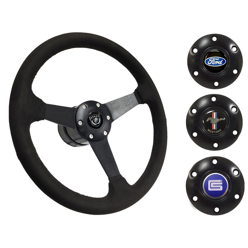 1979-82 Ford Mustang Steering Wheel Kit | Black Ultralux Suede | ST3582BLK