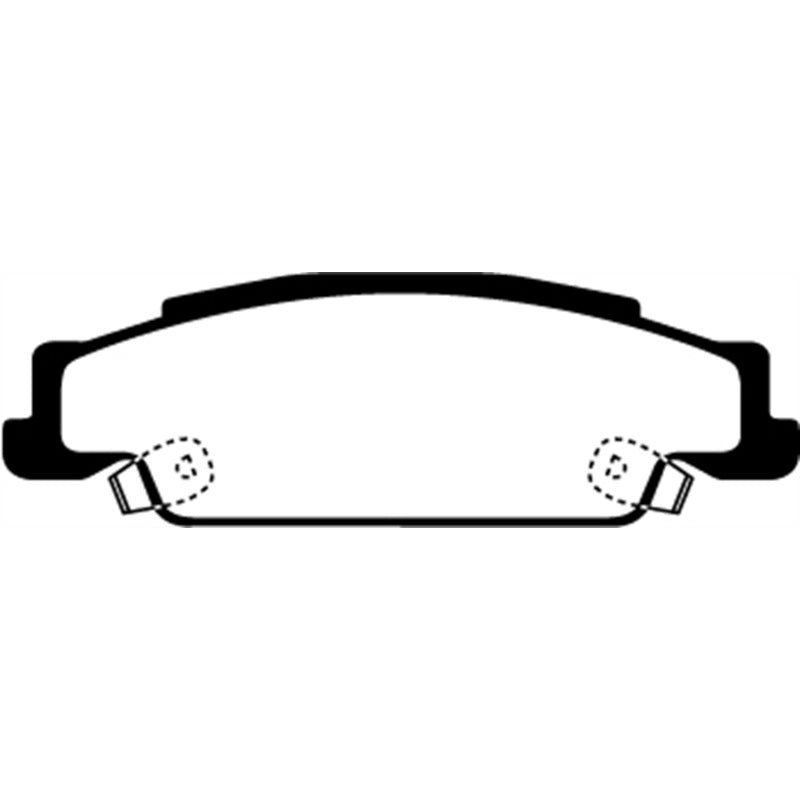 EBC 05-08 Pontiac Grand Prix 5.3 Redstuff Rear Brake Pads