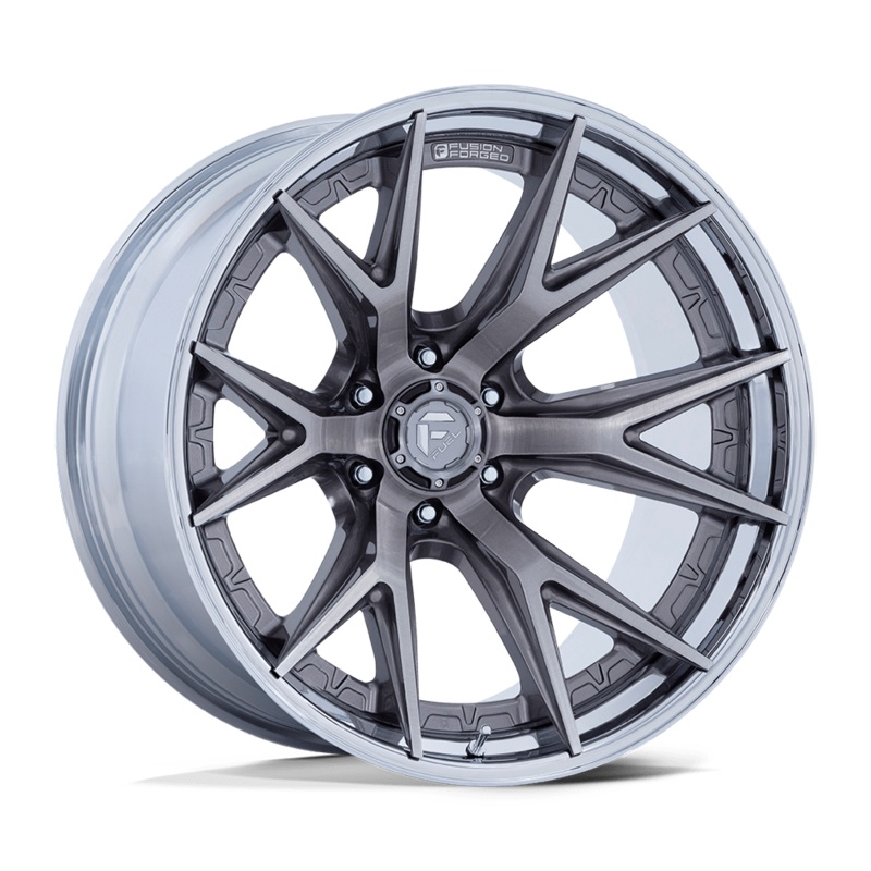 Fuel Wheels FC402 Catalyst 22″ 6×135 Platinum With Chrome Lip