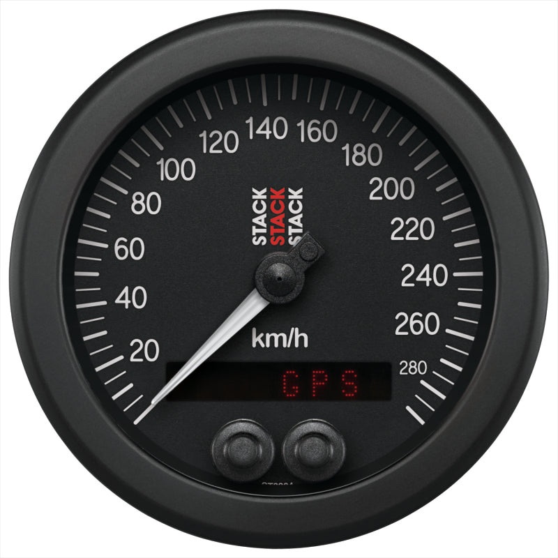 Autometer Stack Instruments 88mm 0-290 KM/H GPS Speedometer – Black