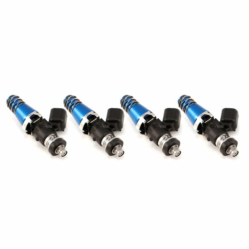 Injector Dynamics ID1300x, for Celica All Trac 1989-1999 / 3S-GTE Top-feed applications. 11mm (blue) adapter top. Set of 4.