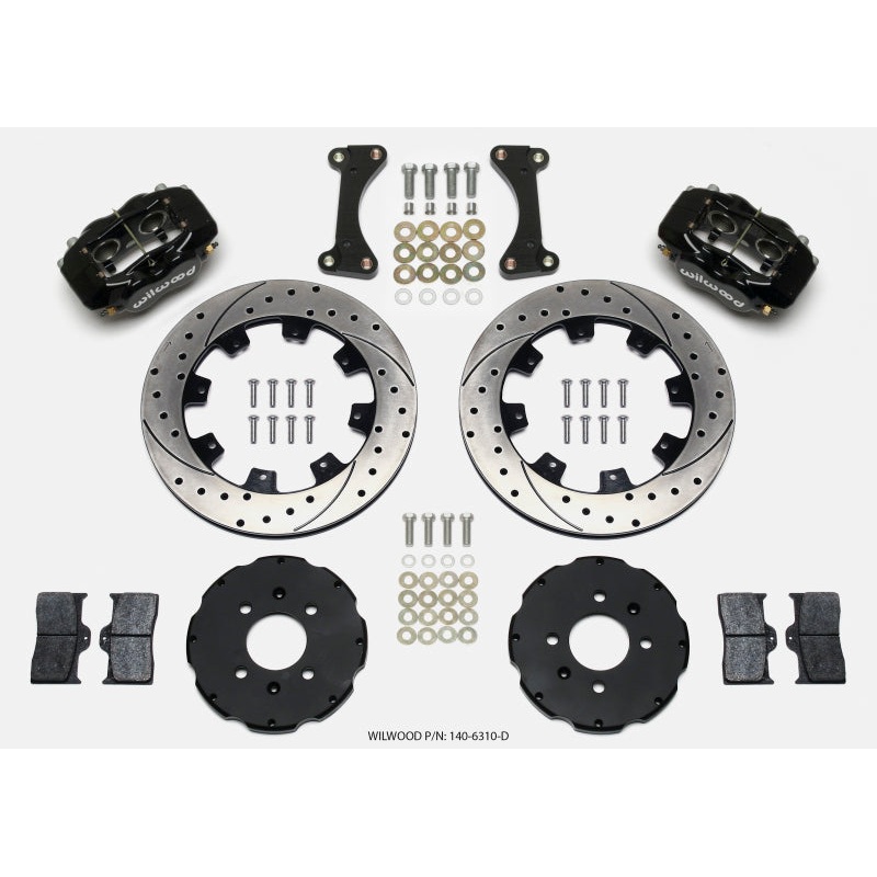 Wilwood Forged Dynalite Front Hat Kit 12.19in Drilled 90-99 Civic w/240 mm Disc