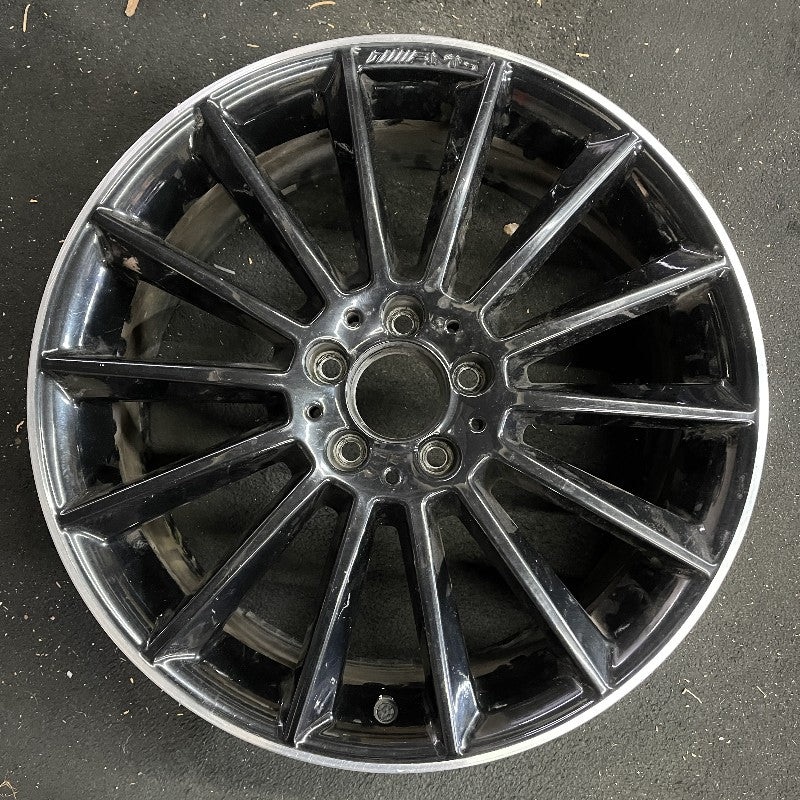 19″ MERCEDES CLA-CLASS 20-22 118 Type CLA250 19×7.5 14 spoke black Original OEM Wheel Rim