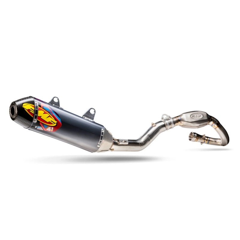 FMF Racing Kawasaki KX450F 2024 SS Alum Factory 4.1 RCT w/ R.Carbon Cap Comp System w/ SS MB Header