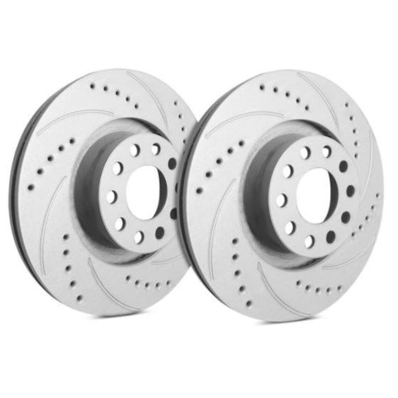 SP Performance Drilled & Slotted ZRC Rear Rotors (Pair) Subaru WRX (non eyesight) 2015-2018