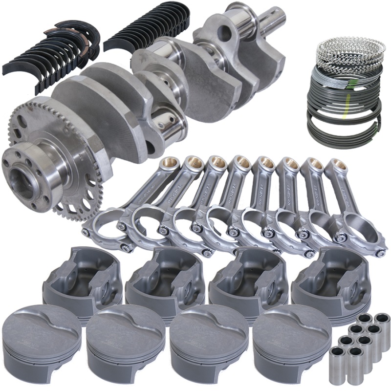 Eagle Chevy LS3 4.000in Crank 58 Tth Rlctor 6.125in I-Beam Rods 4.005in Pistons Rotating Assembly