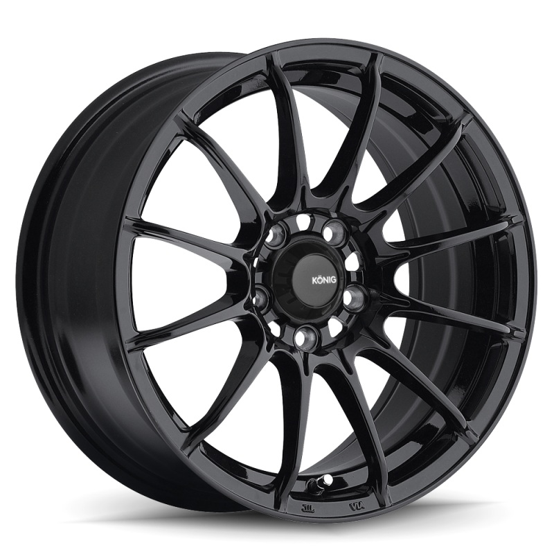 Konig Dial In 15×7 4×100 ET35 Gloss Black