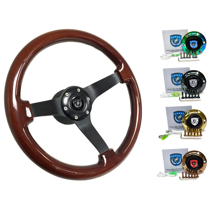 1987-93 BMW 7 Series Steering Wheel Kit | Mahogany Wood |  ST3127
