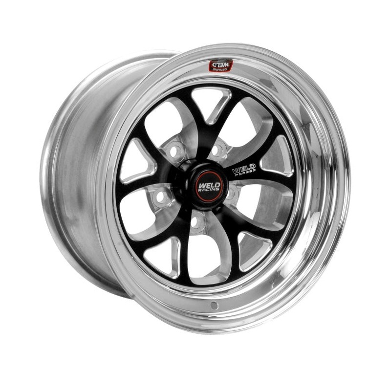 Weld S76 15×7 / 5×4.5 BP / 4.5in. BS Black Wheel (Medium Pad) – Non-Beadlock