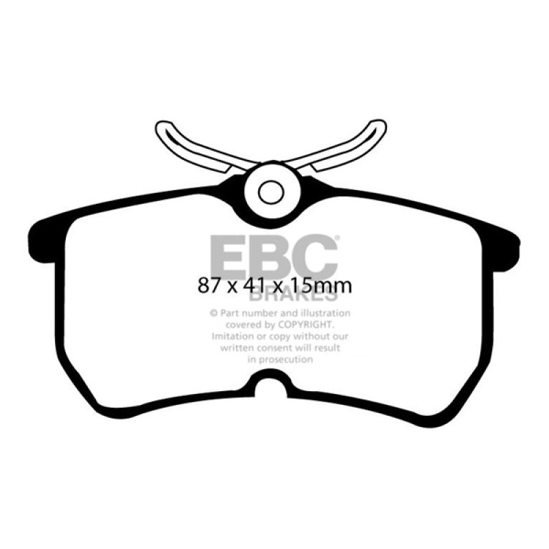 EBC 13+ Ford Fiesta 1.6 Turbo ST Greenstuff Rear Brake Pads