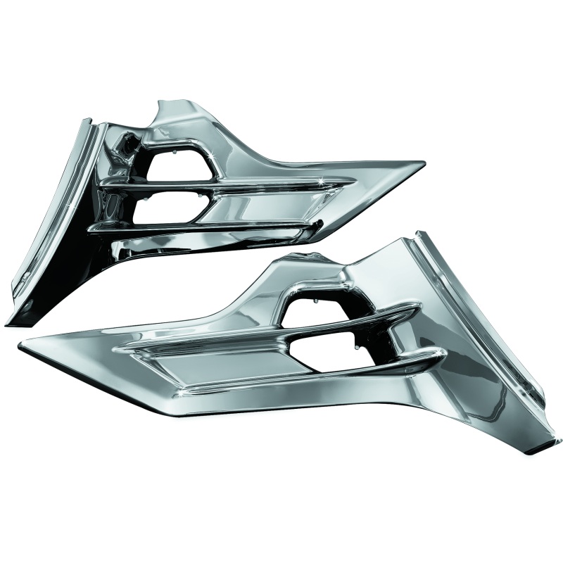 Kuryakyn Louvered Battery Box Covers 12-17 Honda GL1800 Chrome