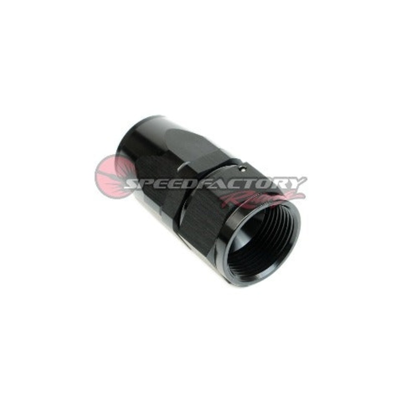 SpeedFactory Racing -16 AN Black Anodized Hose End Fitting – Straight (SF-11-316-S)