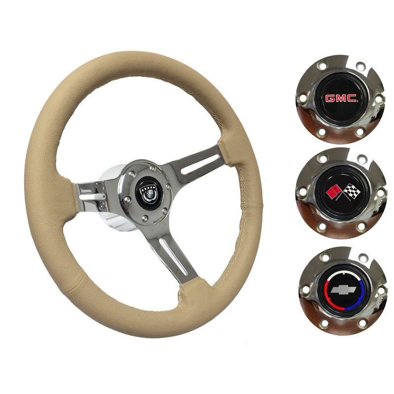 1974-94 Chevy Truck, GMC Steering Wheel Kit | Tan Leather | ST3012TAN