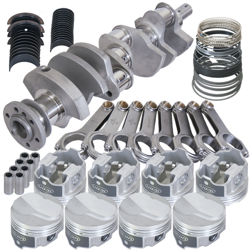 Eagle Chevy 396/402 3.766in Crank 6.135in H-Beam 17cc Dome 4.125in Pistons Rotating Assembly