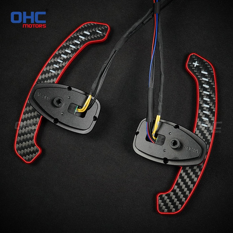 For Mercedes A Class (W176)2012-2015 B Class(W246)2012-2014 Carbon Fiber LED Magnetic Paddle Shifters