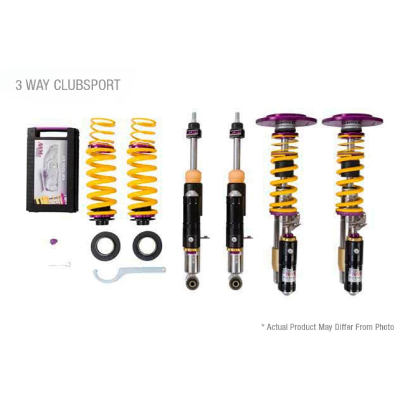 KW Suspension V4 3-Way Clubsport Coilovers w/o EDC – 14-21 BMW 2-Series