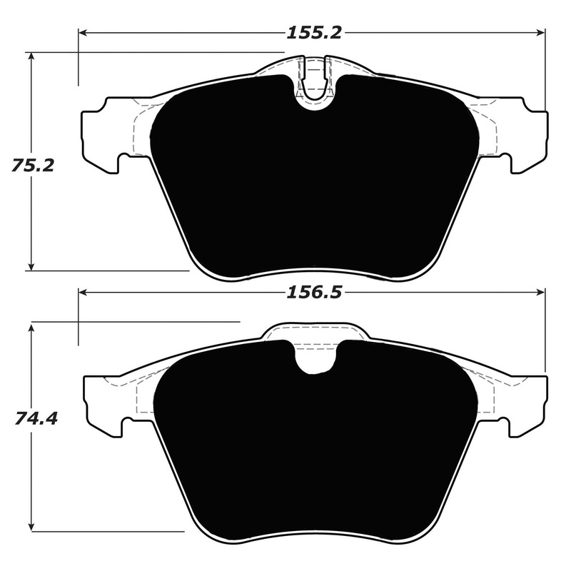 Porterfield Brake Pads for 2008 JAGUAR XJ Super V8
