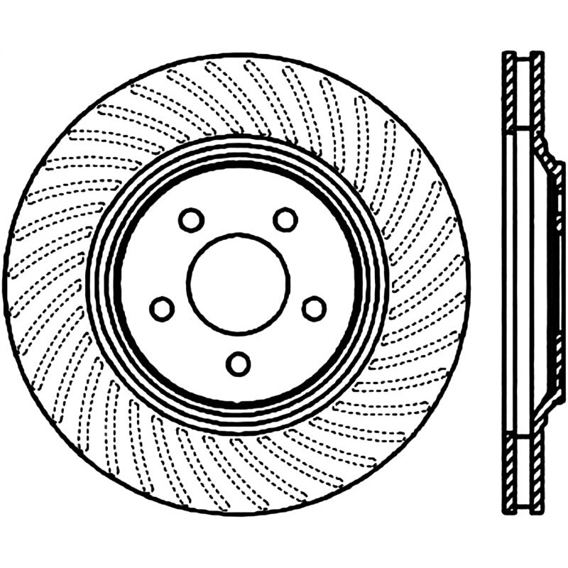 Stoptech 94-04 Ford Mustang Cobra Front CRYO-STOP Rotor