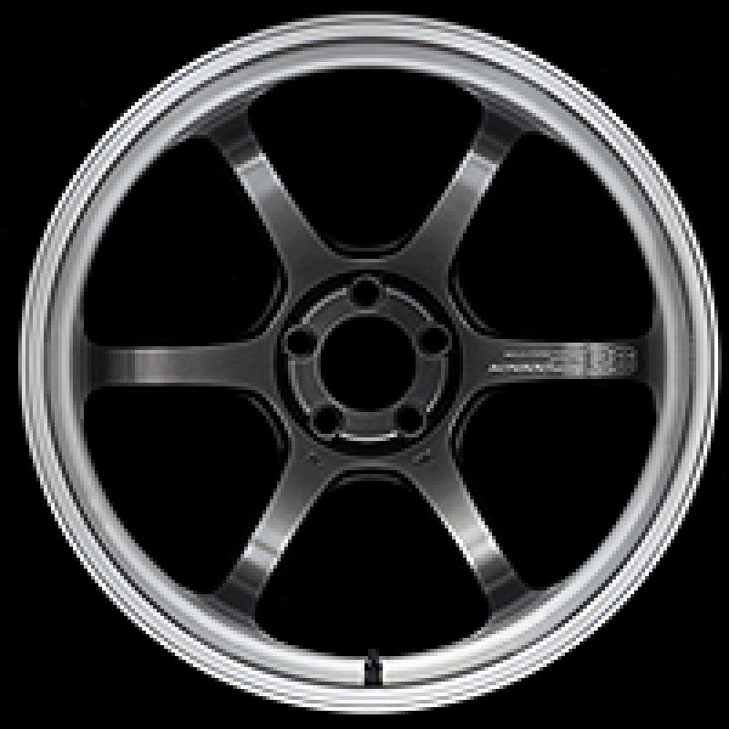 Advan R6 18×8.0 +42 5-112 Machining & Racing Hyper Black Wheel