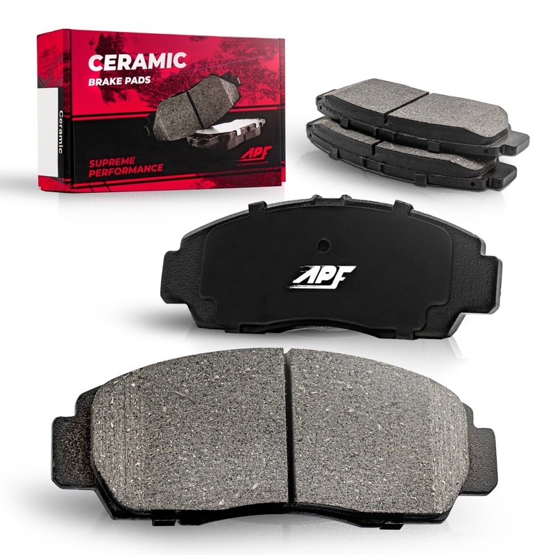 APF Rear Ceramic Carbon Fiber Brake Pads for 2013-2014 Volkswagen Routan