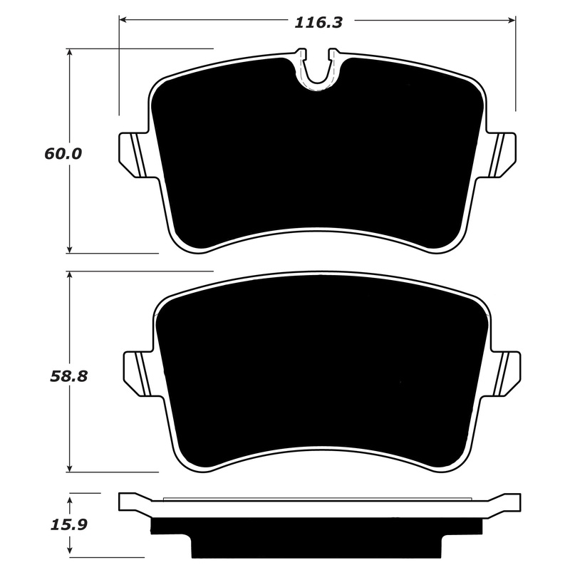 Porterfield Brake Pads for 2017 AUDI A6 Quattro – 2.0T w/TWR Caliper