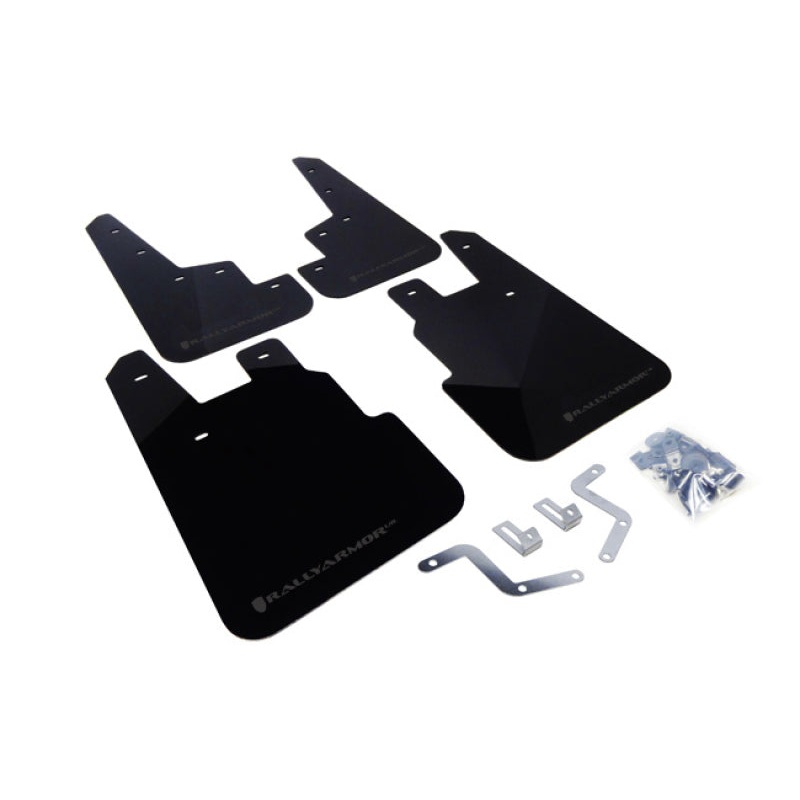 Rally Armor Black UR Mud Flap Grey Logo Subaru Forester 2014+ | MF28-UR-BLK/GRY