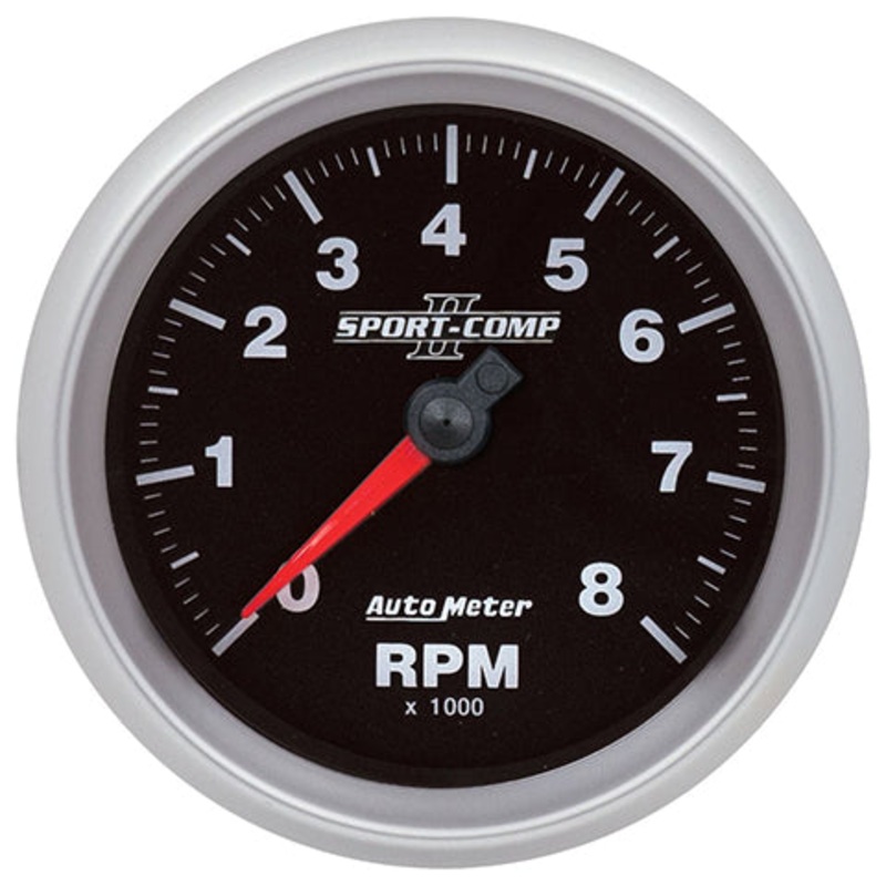 Autometer Sport-Comp II 3-3/8″ 8K RPM Tachometer (880829)