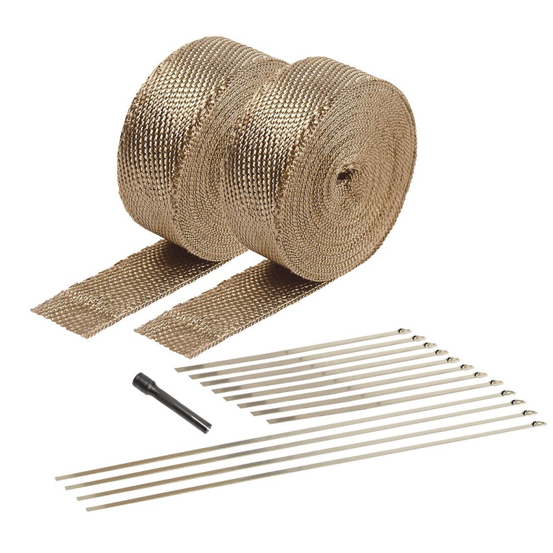DEI Exhaust Wrap Kit Titanium Double Roll 2″ x 50′ – Universal