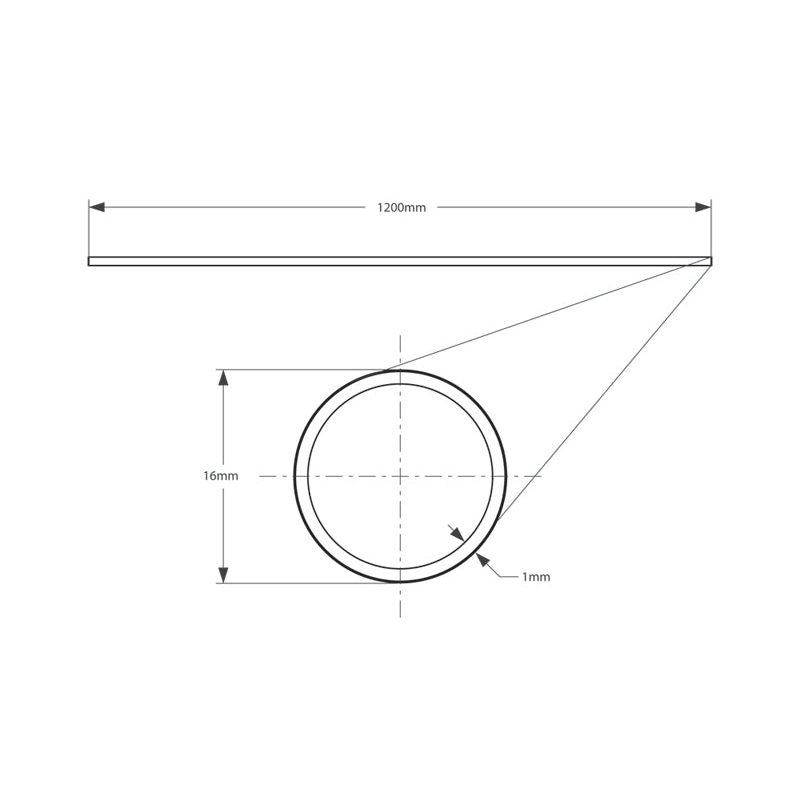 Seibon Carbon Fiber Tube 47in x .63in