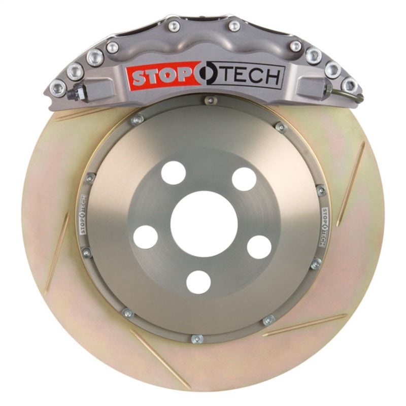 StopTech 08-11 BMW 335 Series BBK Front Trophy Anodized ST-60 Calipers 380×32 Zinc Slotted Rotors