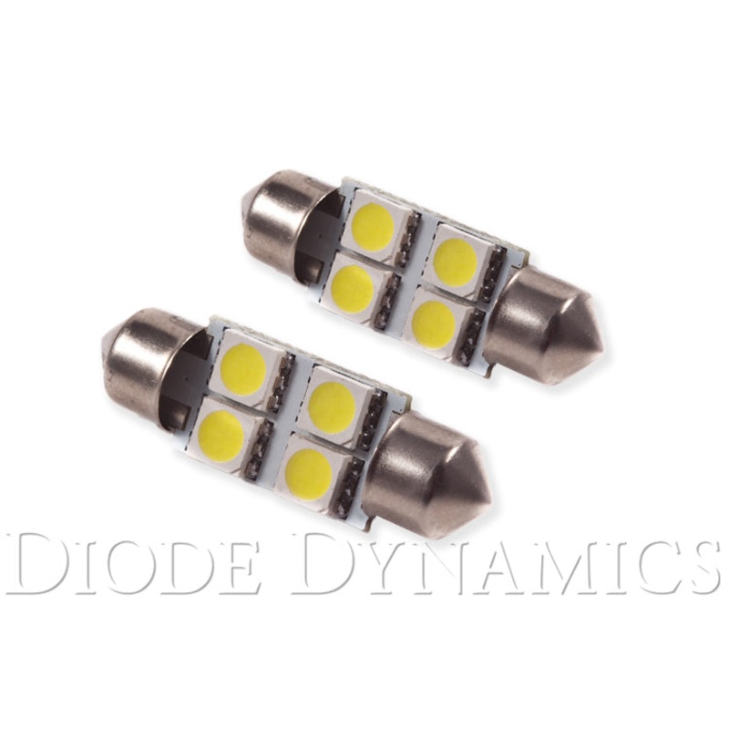 36mm SMF4 LED Bulb Green Pair Diode Dynamics
