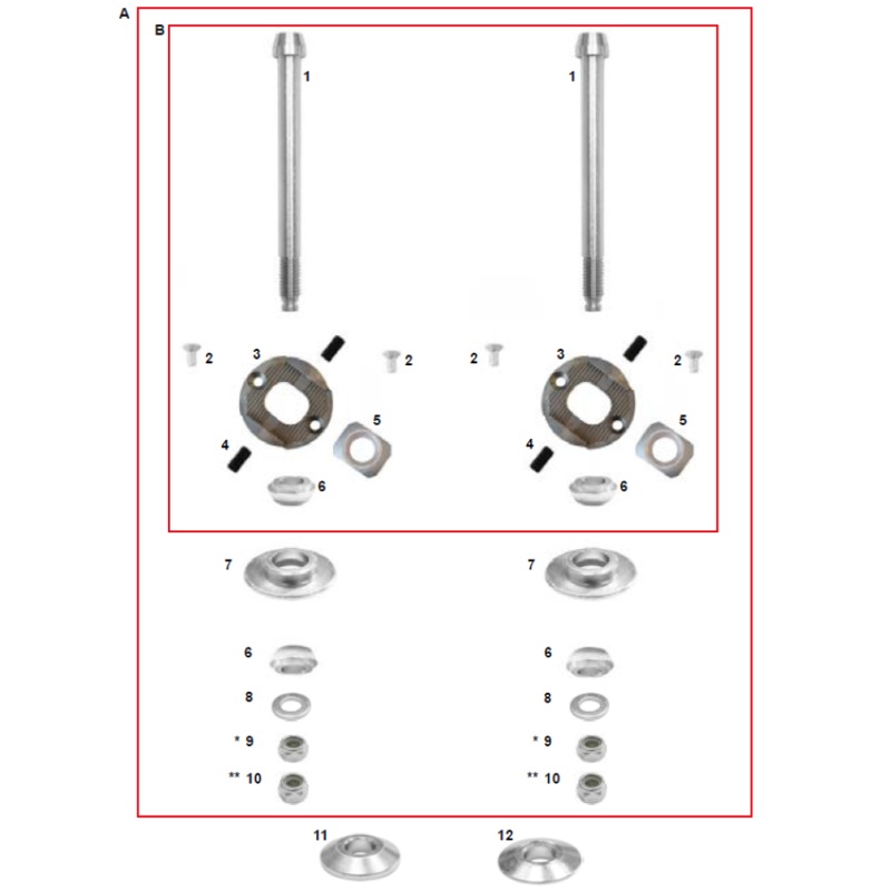 4. AFN.02390 CRG Kart Sniper Adjuster Pill Set Screw M5x10mm