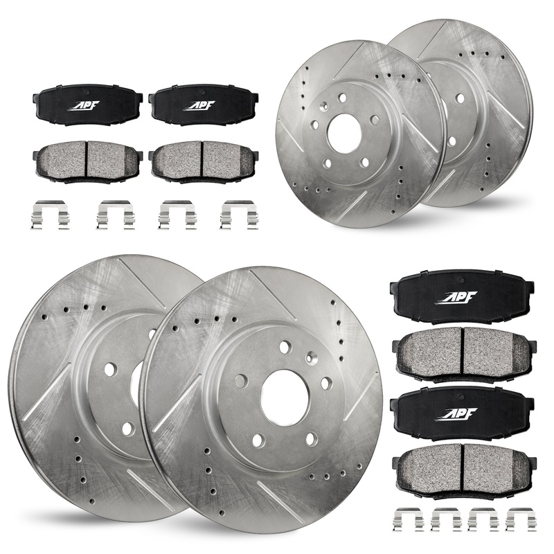APF Full Brake Kit Rotors and Pads for Honda Civic 2012-2012