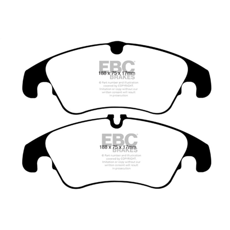 EBC 09-11 Audi A4 2.0 Turbo Redstuff Front Brake Pads