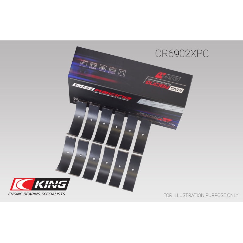 King Nissan VQ35HR/VQ37VHR/VR30DTT pMaxKote Rod Bearing Set – Size +.25mm