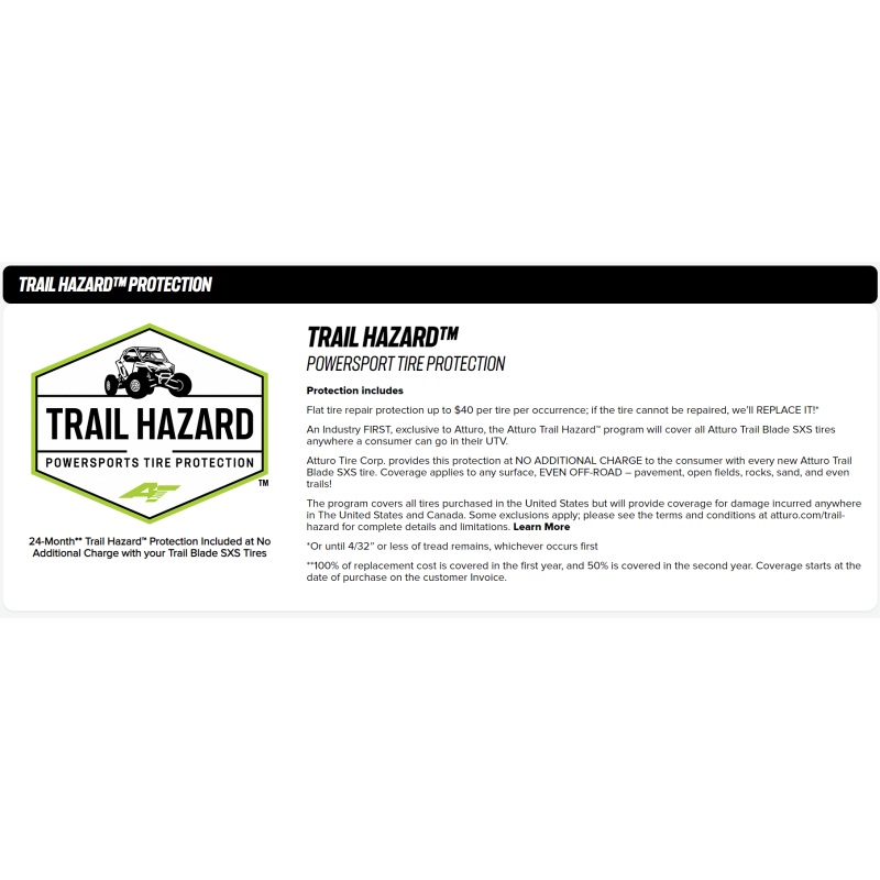 Atturo Trail Blade X/T SxS Tire – 33X10R15 80N