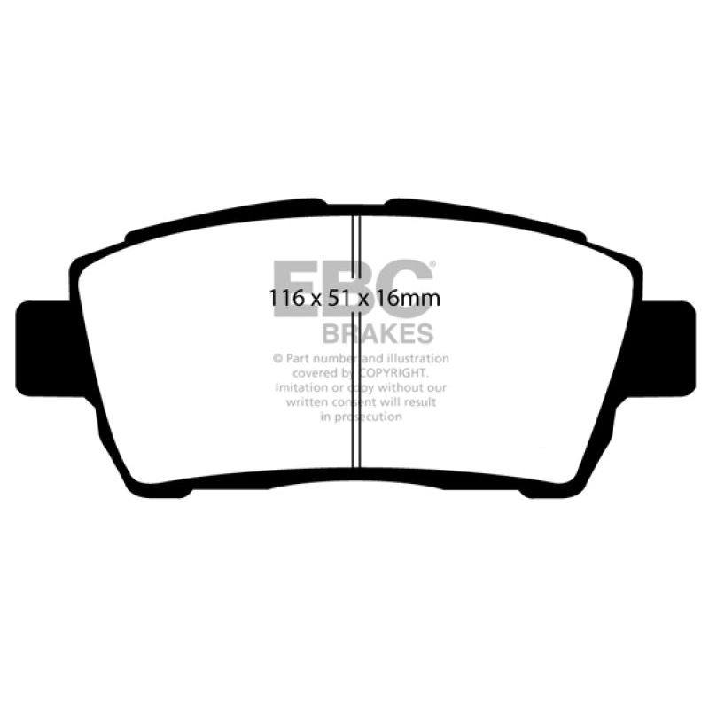 EBC 11-15 Scion IQ 1.3 Redstuff Front Brake Pads