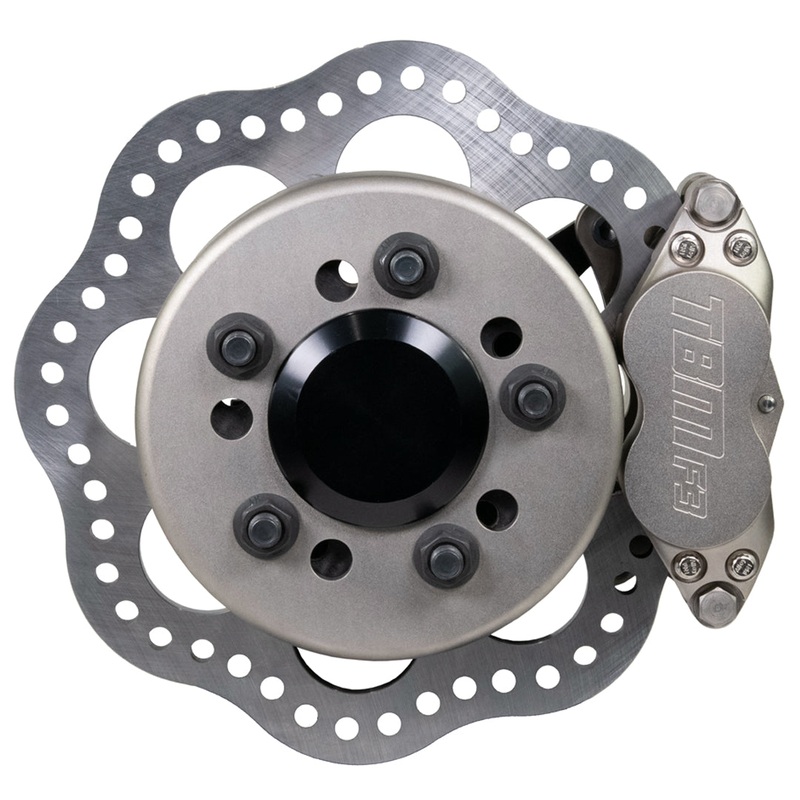 TBM Brakes Rear Drag Brake Kit F3 Calipers (Symmetrical w/ 3.150 Housing Ends)) 001-0173B3