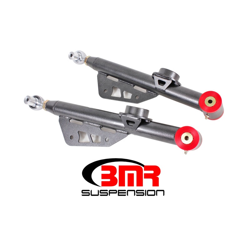 BMR 79-98 Fox Mustang Single Adj. Lower Control Arms / Rod End (Polyurethane) – Black Hammertone