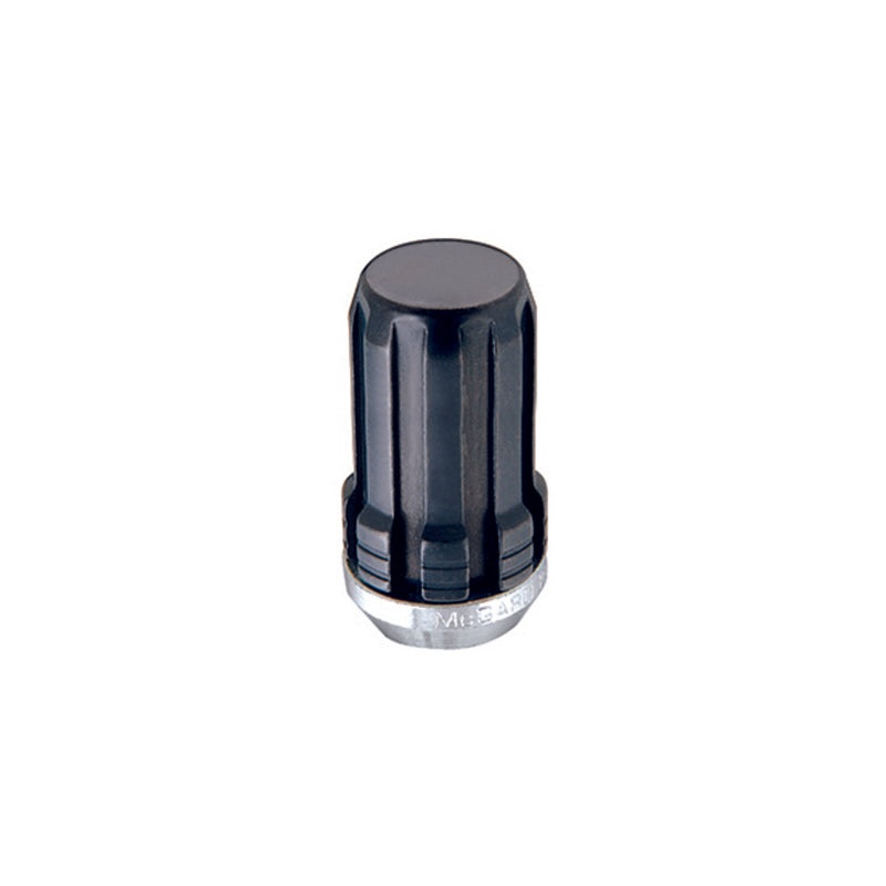 McGard SplineDrive Lug Nut (Cone Seat) M14X1.5 / 1.935in. Length (4-Pack) – Black (Req. Tool)