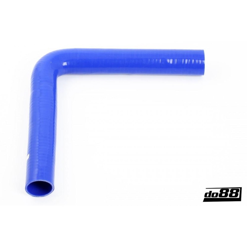 Silicone Hose Blue 90 degree long leg 1,75” (45mm)