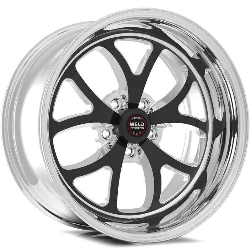 Weld S76 20×8 / 5x120mm BP / 5.9in. BS Black Wheel (Medium Pad) – Non-Beadlock