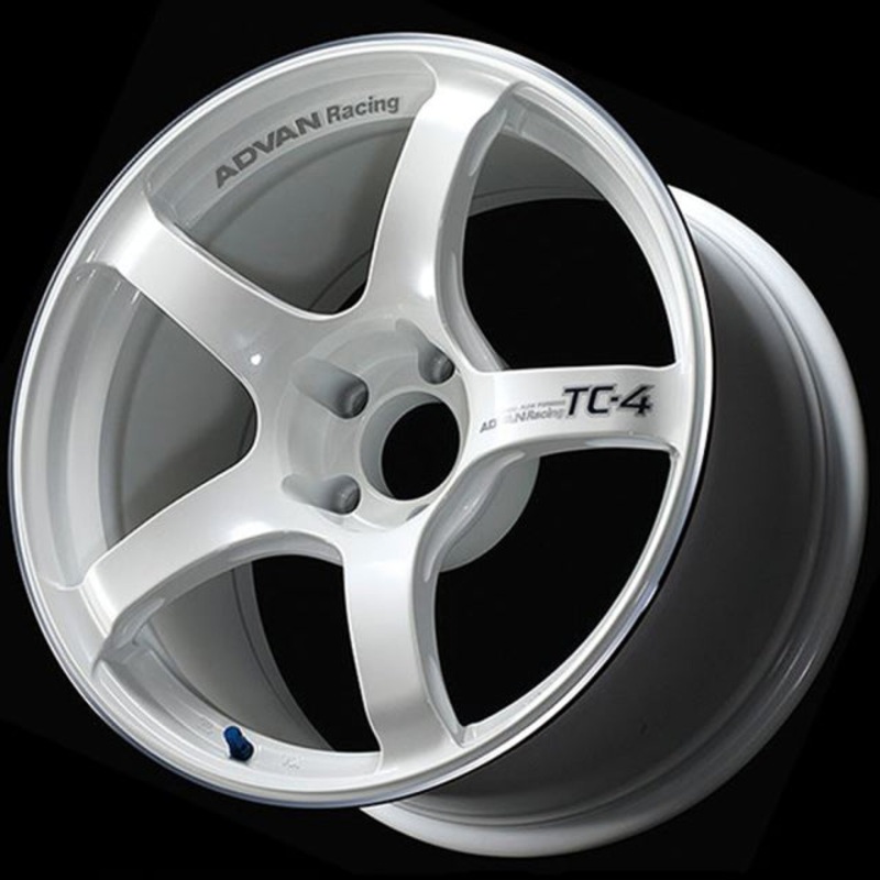 Advan TC-4 Wheel – 18×9.5 +45 | 5×114.3 | Racing White Metallic & Ring