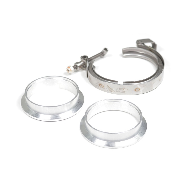 Motion Raceworks 4″ Aluminum O-ring V-Band Set w/ Quick Release Clamp