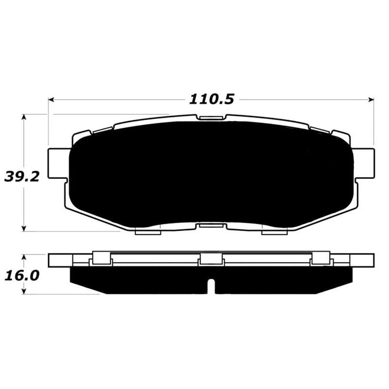 Porterfield Brake Pads for 2016 SUBARU FORESTER 2.0L