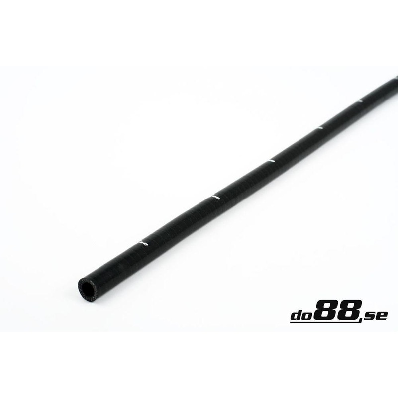 Silicone Hose Black straight length 0,3125” (8mm)