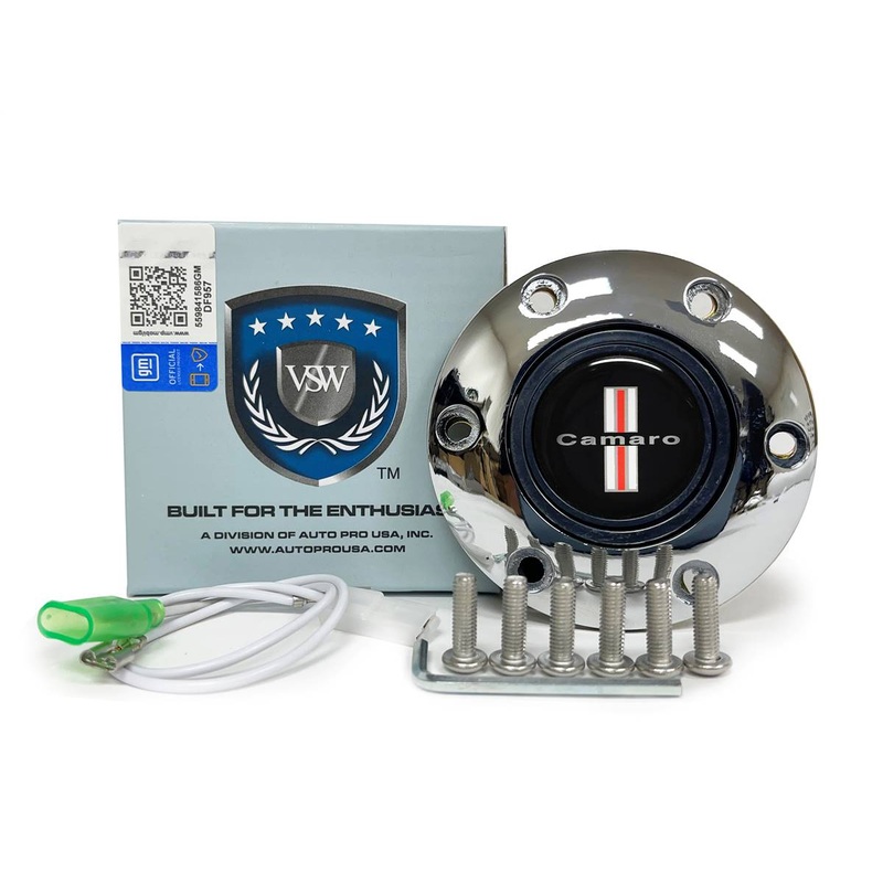 VSW S6 | Camaro Tri-Bar Emblem | Chrome Horn Button | STE1024CHR