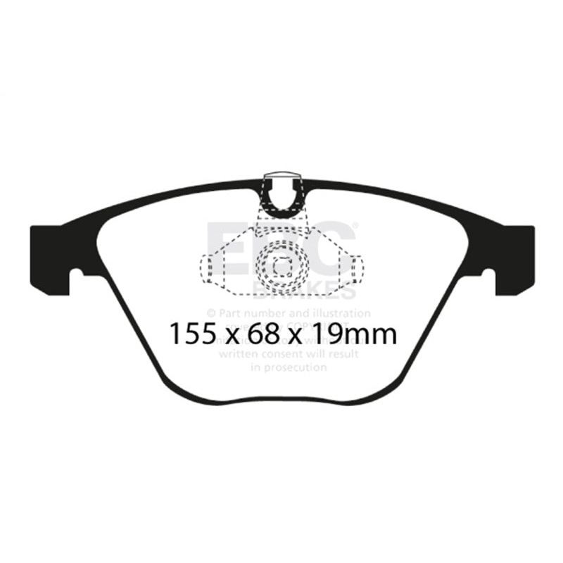 EBC 08-10 BMW M3 4.0 (E90) Ultimax2 Front Brake Pads